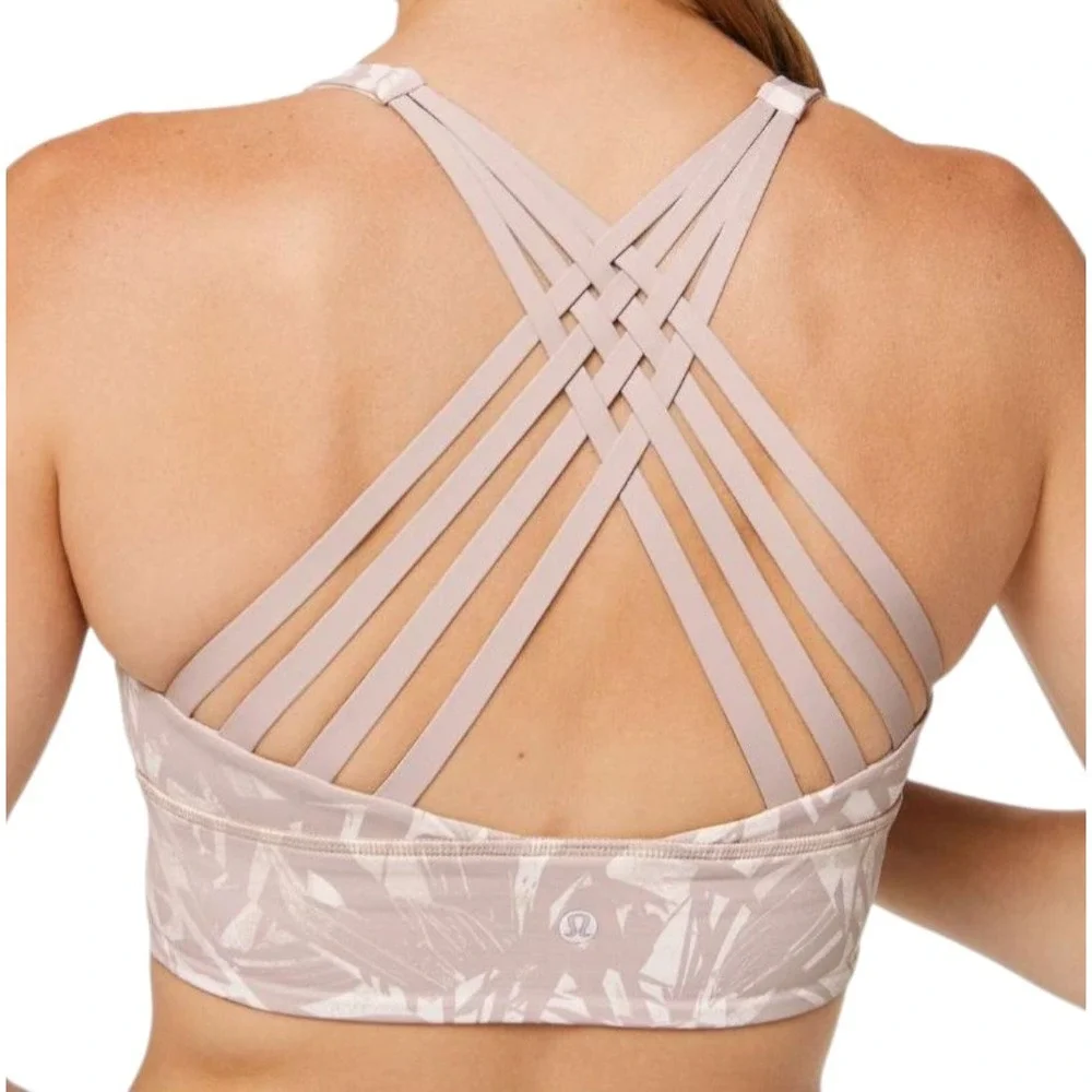 Lululemon Bra Women's 10 Light Ivory Free To Be Straps Sports Yoga Gym‎ Athletic